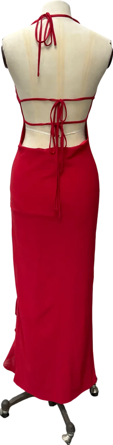 White Fox Red Day By Day Maxi Dress Cherry UK L