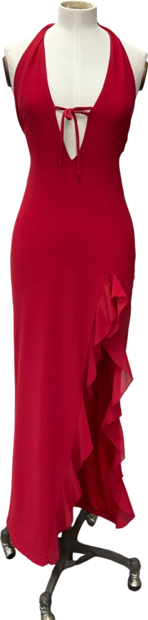 White Fox Red Day By Day Maxi Dress Cherry UK L