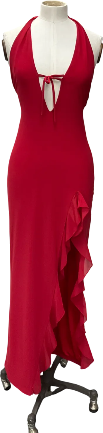 White Fox Red Day By Day Maxi Dress Cherry UK L