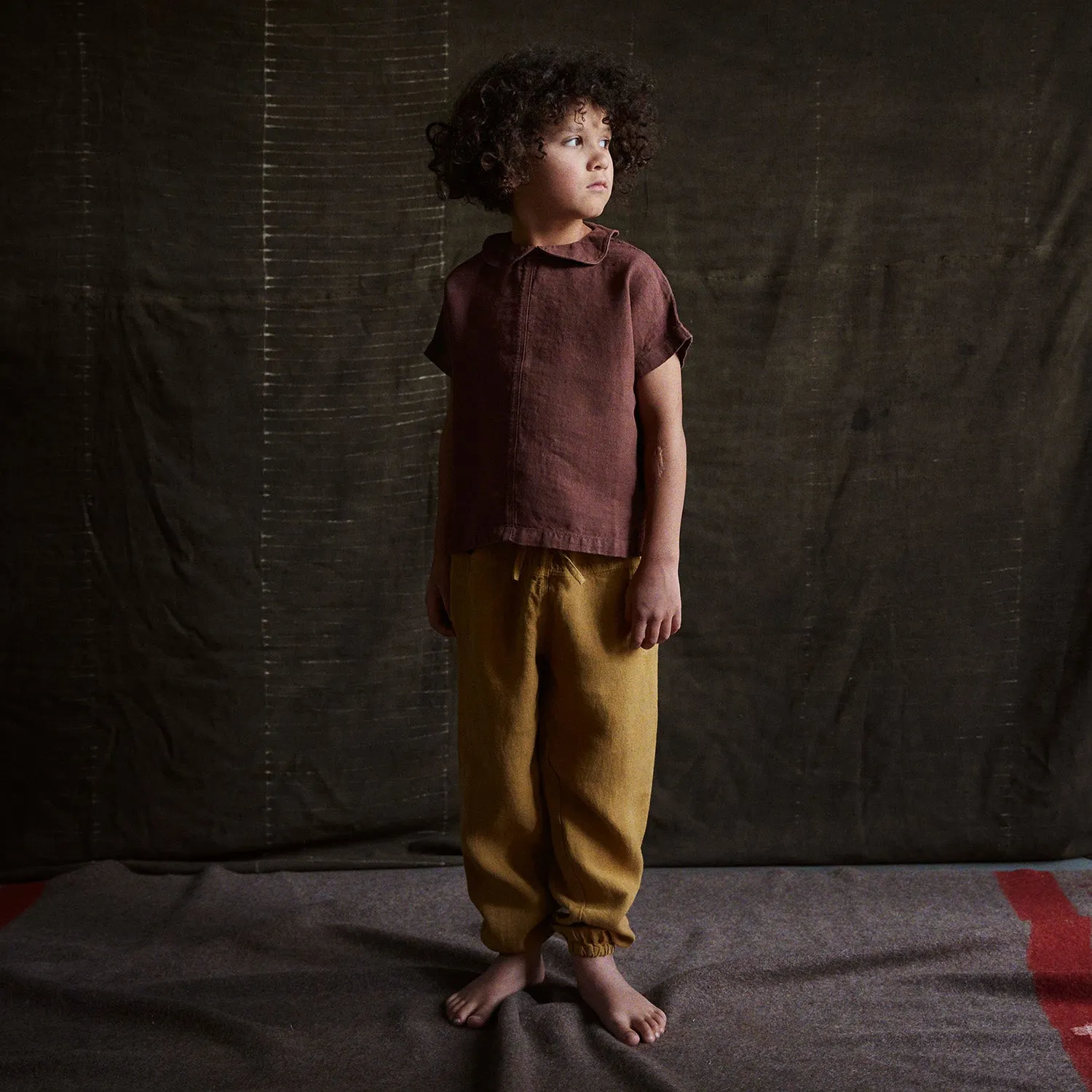 Willow Blouse - Linen - Damson