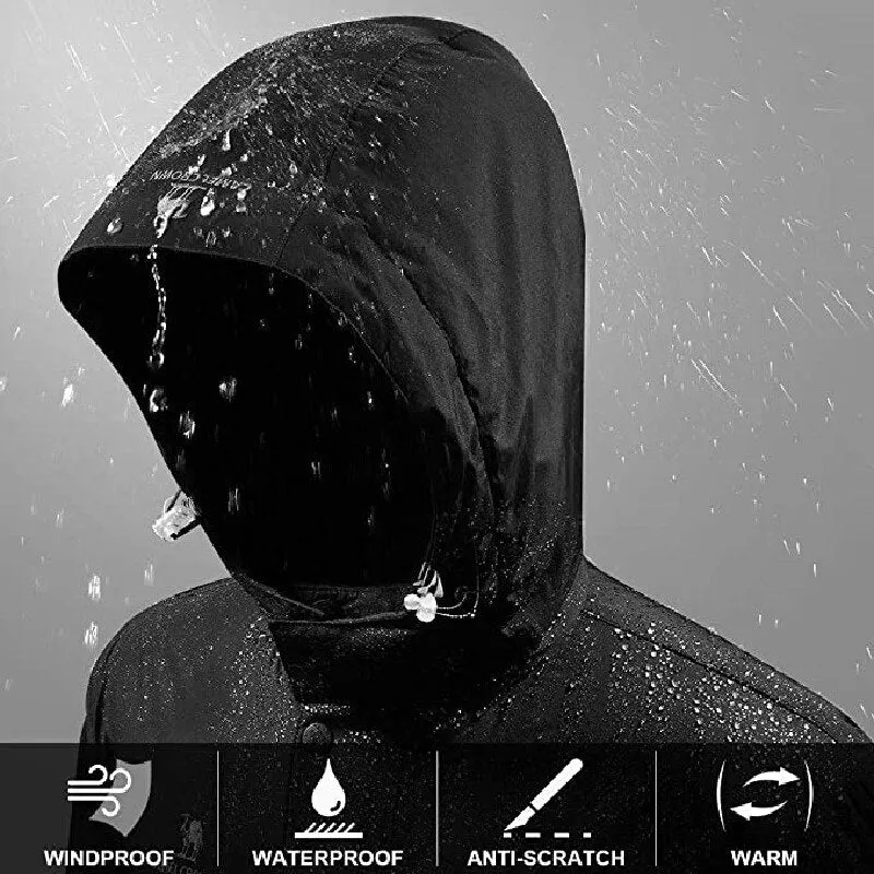 Winter jacket men warm waterproof windproof fleece snow coats