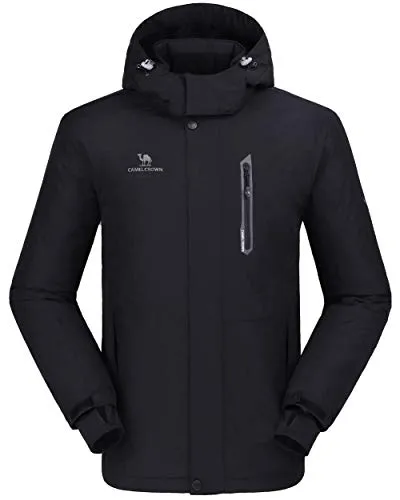 Winter jacket men warm waterproof windproof fleece snow coats