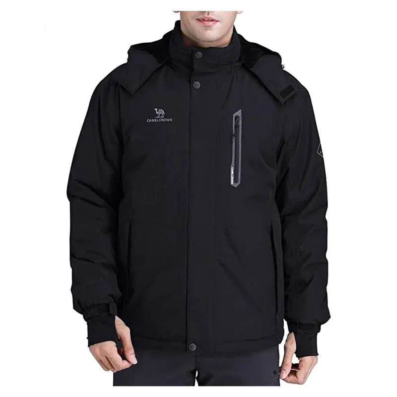 Winter jacket men warm waterproof windproof fleece snow coats