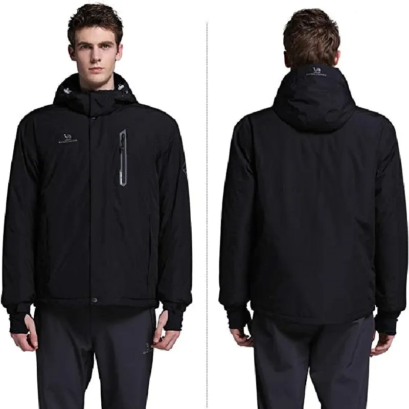 Winter jacket men warm waterproof windproof fleece snow coats