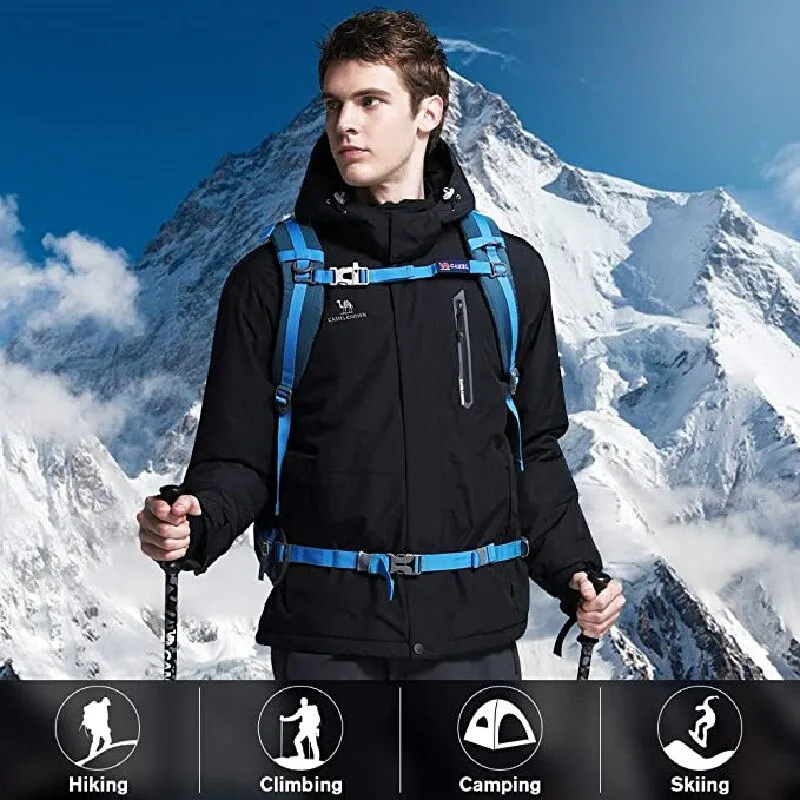 Winter jacket men warm waterproof windproof fleece snow coats