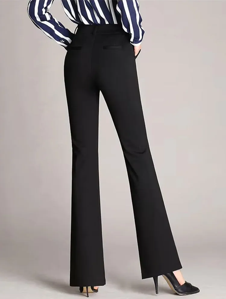 Women Pants Autumn Casual Wide Leg Flared Pants