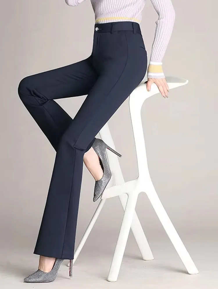 Women Pants Autumn Casual Wide Leg Flared Pants