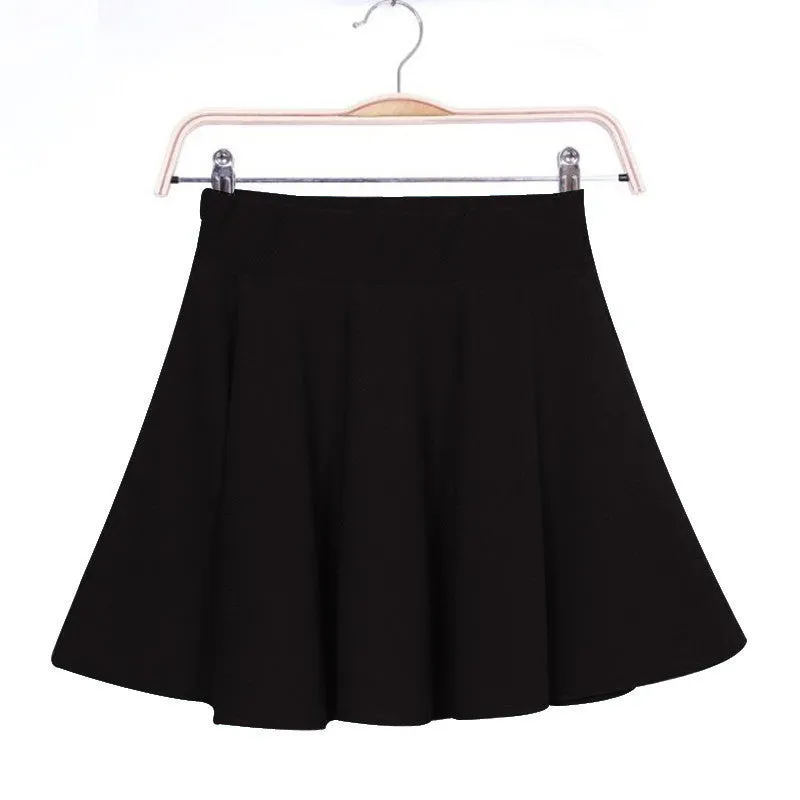 Women Skirt Sexy Mini Short Skirt Fall Skirts Womens Stretch High Waist Pleated Tutu Skirt