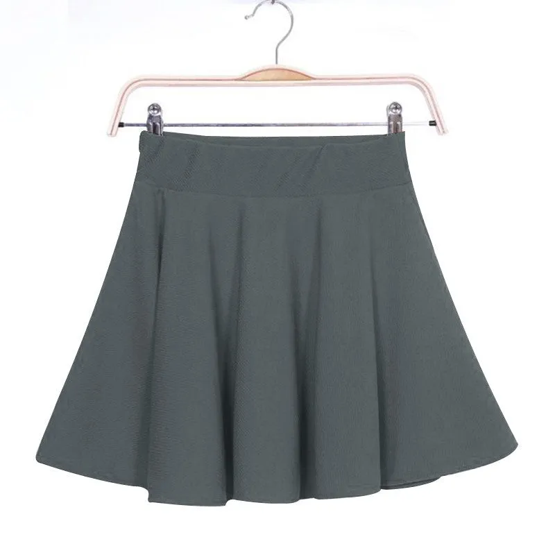 Women Skirt Sexy Mini Short Skirt Fall Skirts Womens Stretch High Waist Pleated Tutu Skirt