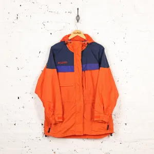 Womens Columbia Rain Jacket - Orange - Womens M