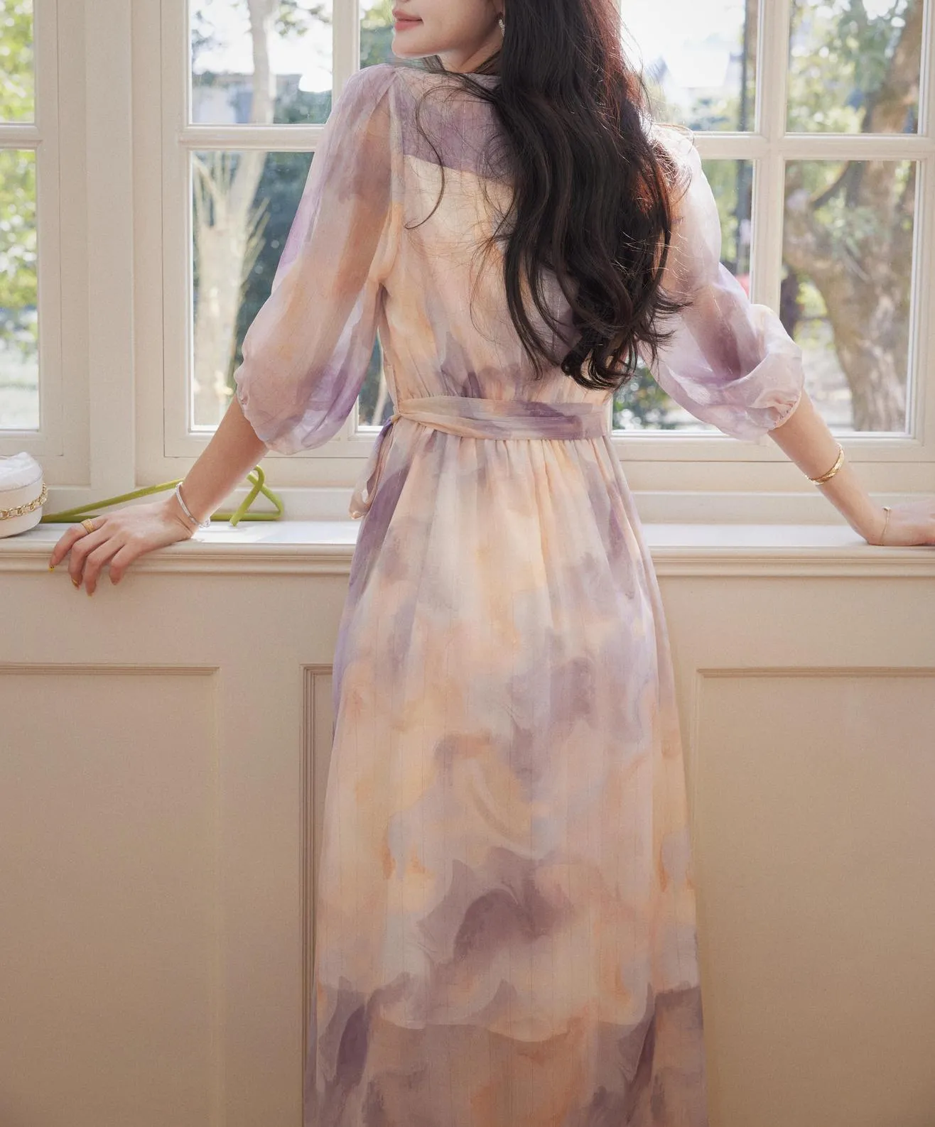 Women's Elegant Dress with Slinky Tulle Hem