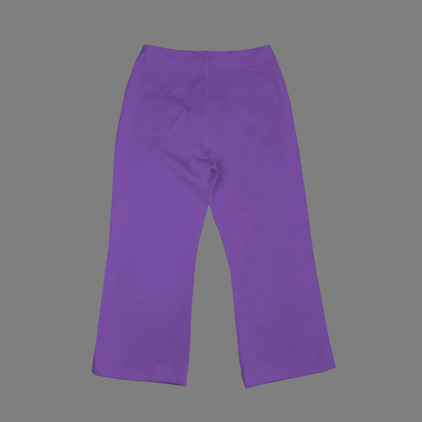 Women's High Waist Pocket Flared Cropped Pants
