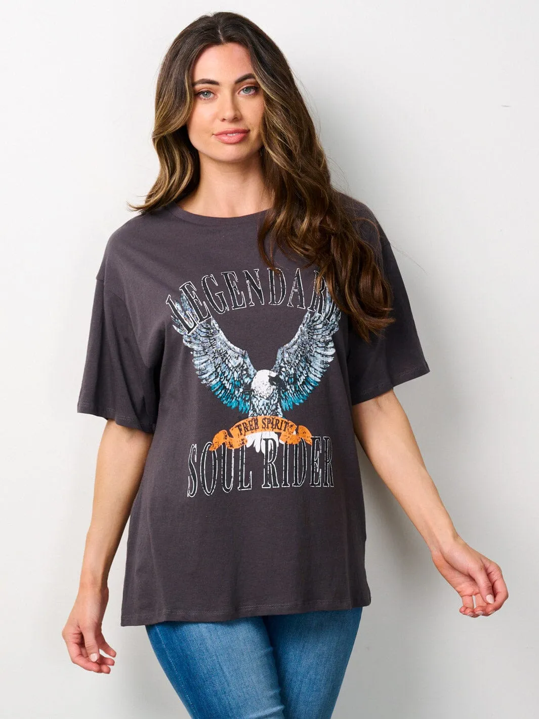WOMEN'S SHORT SLEEVE GRAPHIC TOP