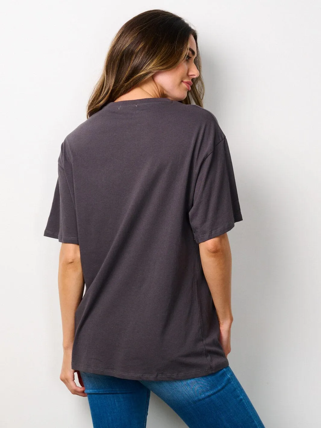 WOMEN'S SHORT SLEEVE GRAPHIC TOP