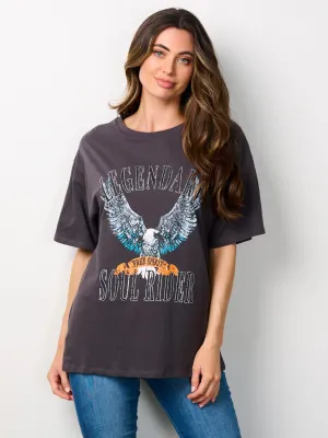 WOMEN'S SHORT SLEEVE GRAPHIC TOP