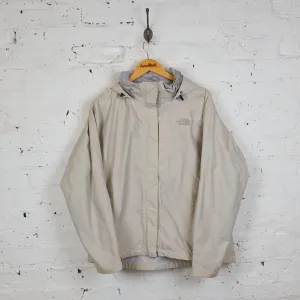 Womens The North Face Hyvent Rain Jacket - Beige - Womens L