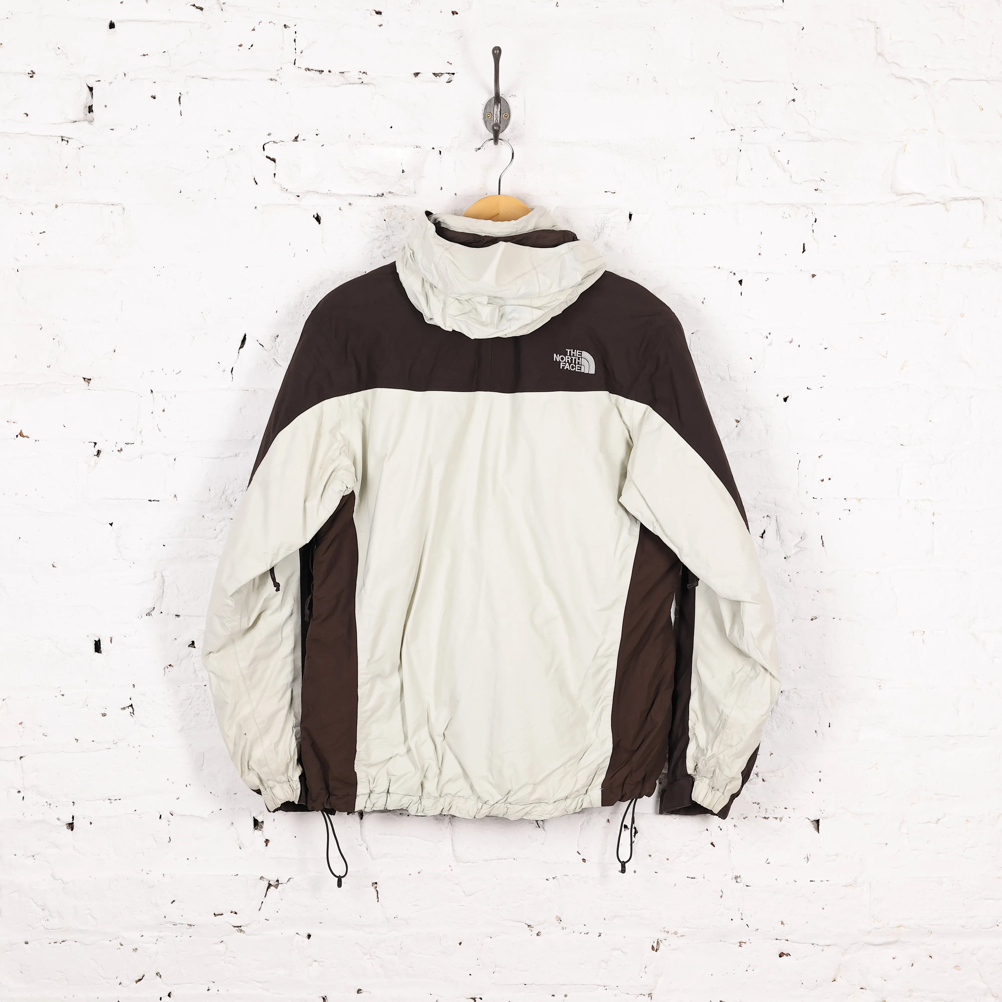 Womens The North Face Hyvent Rain Jacket - Beige/Brown - Womens L