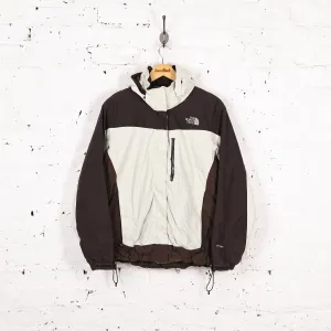 Womens The North Face Hyvent Rain Jacket - Beige/Brown - Womens L