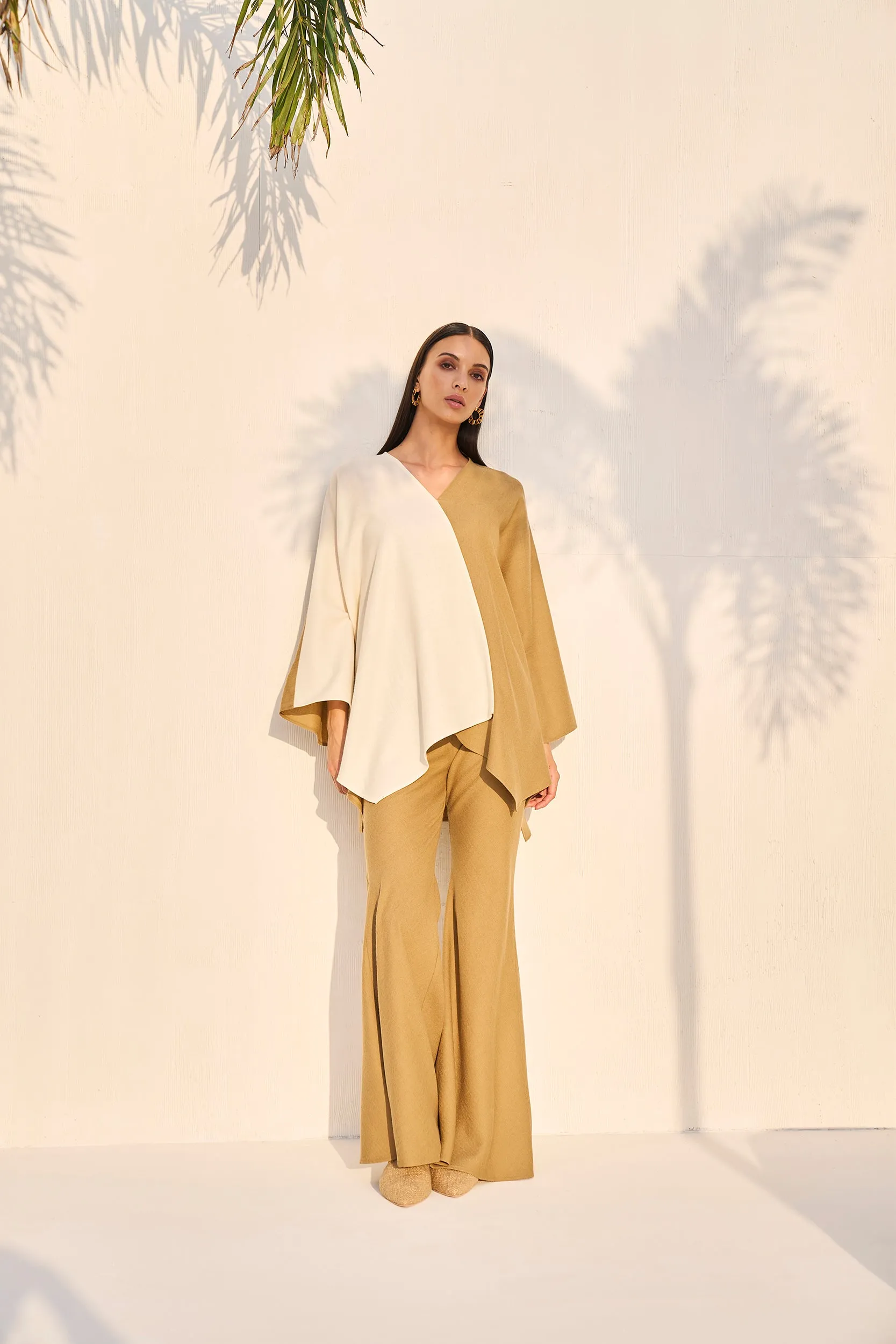 Woodstock Woollen Top (Sand & Ivory)