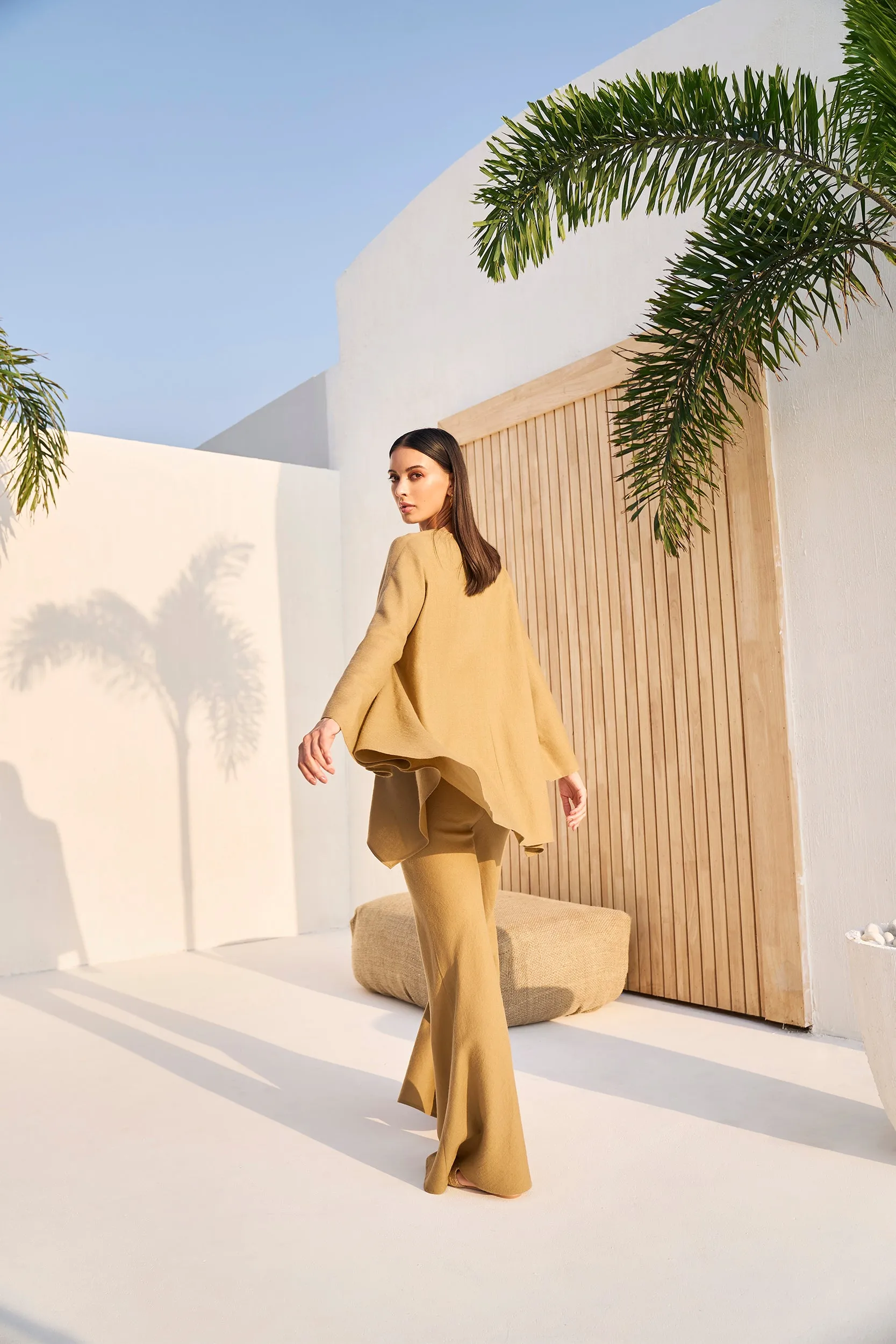 Woodstock Woollen Top (Sand & Ivory)
