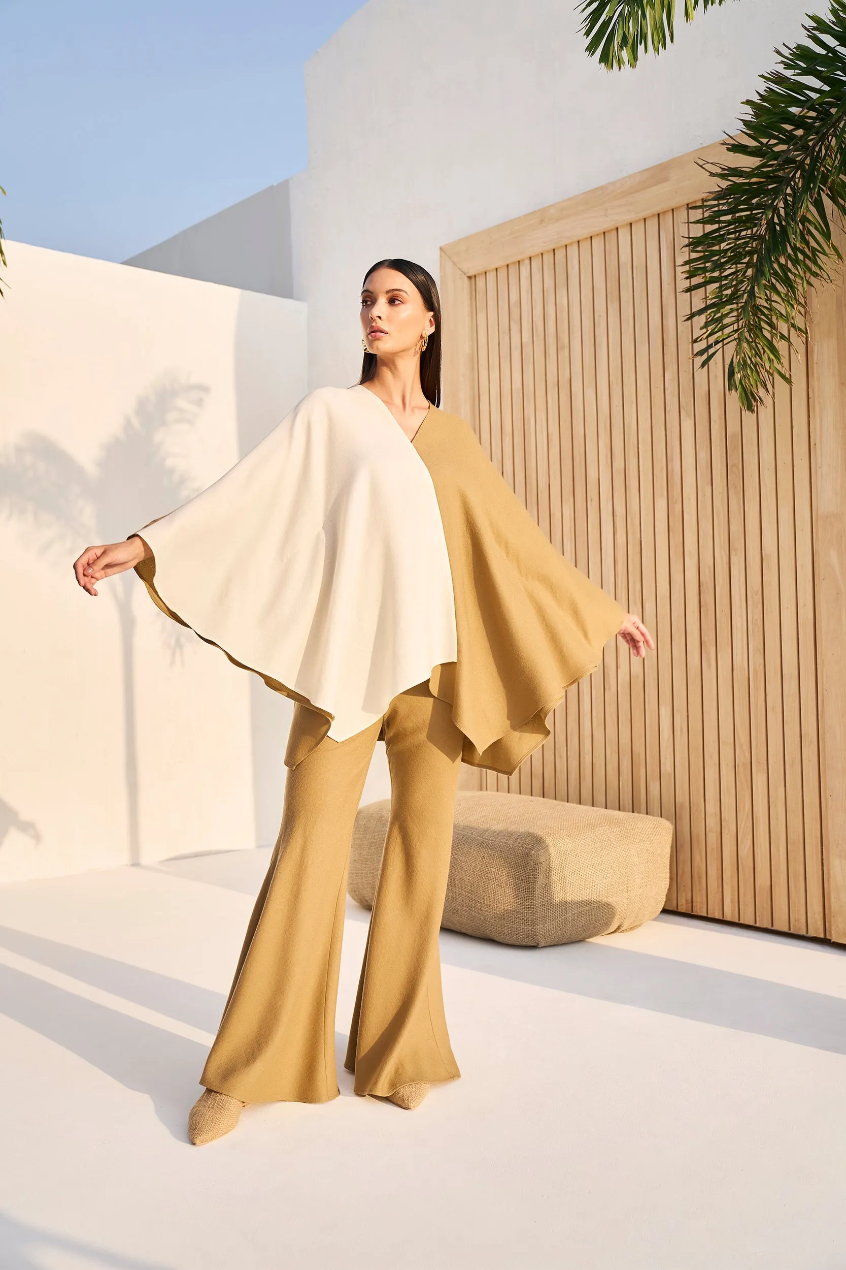 Woodstock Woollen Top (Sand & Ivory)