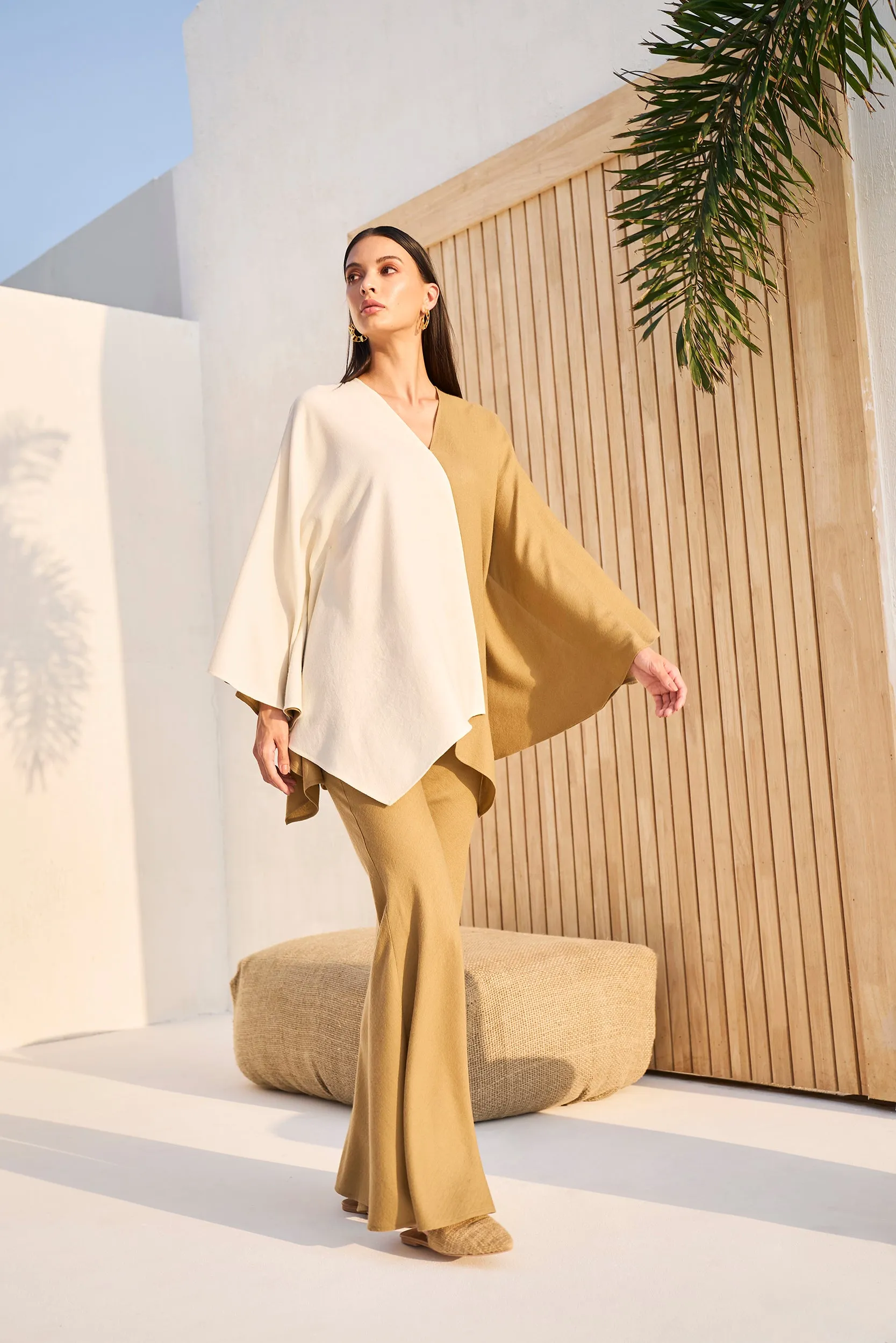 Woodstock Woollen Top (Sand & Ivory)