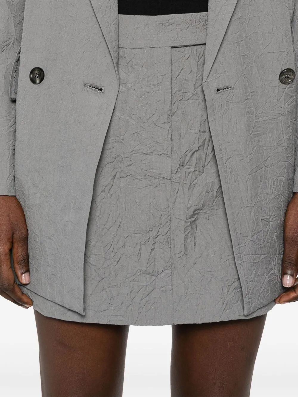 Wool mini skirt