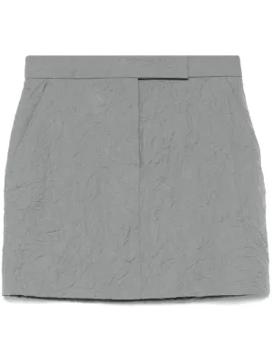 Wool mini skirt