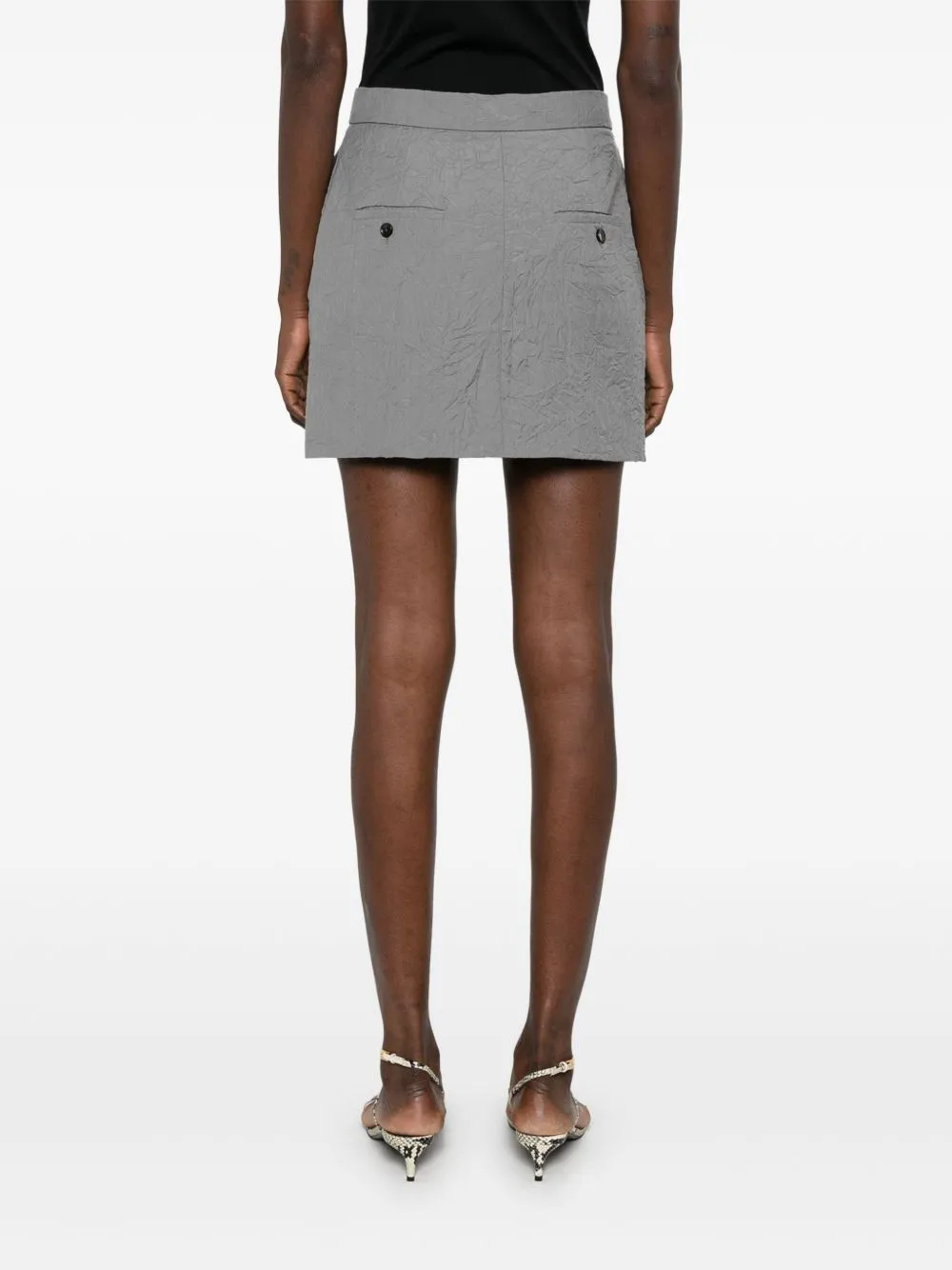 Wool mini skirt