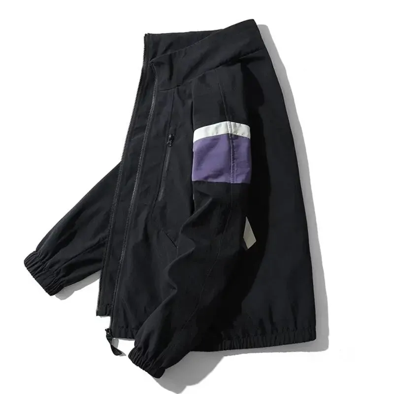 Y2K Bomber Windbreaker Jacket for Streetwear Style Enhancement