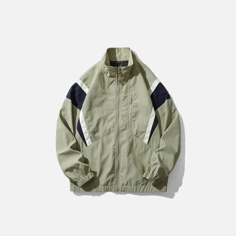 Y2K Bomber Windbreaker Jacket for Streetwear Style Enhancement