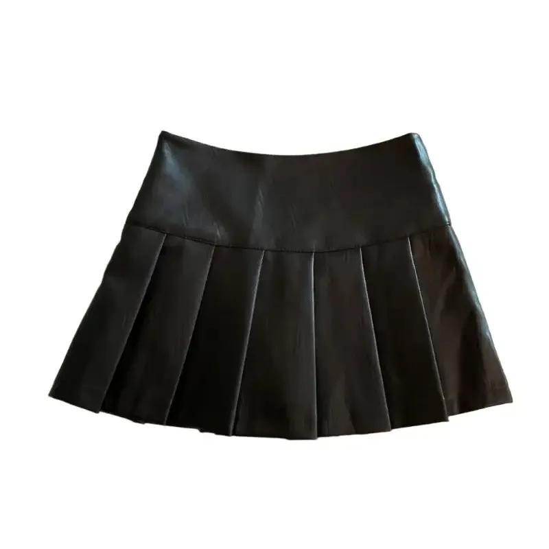Y2K Leather Skirt