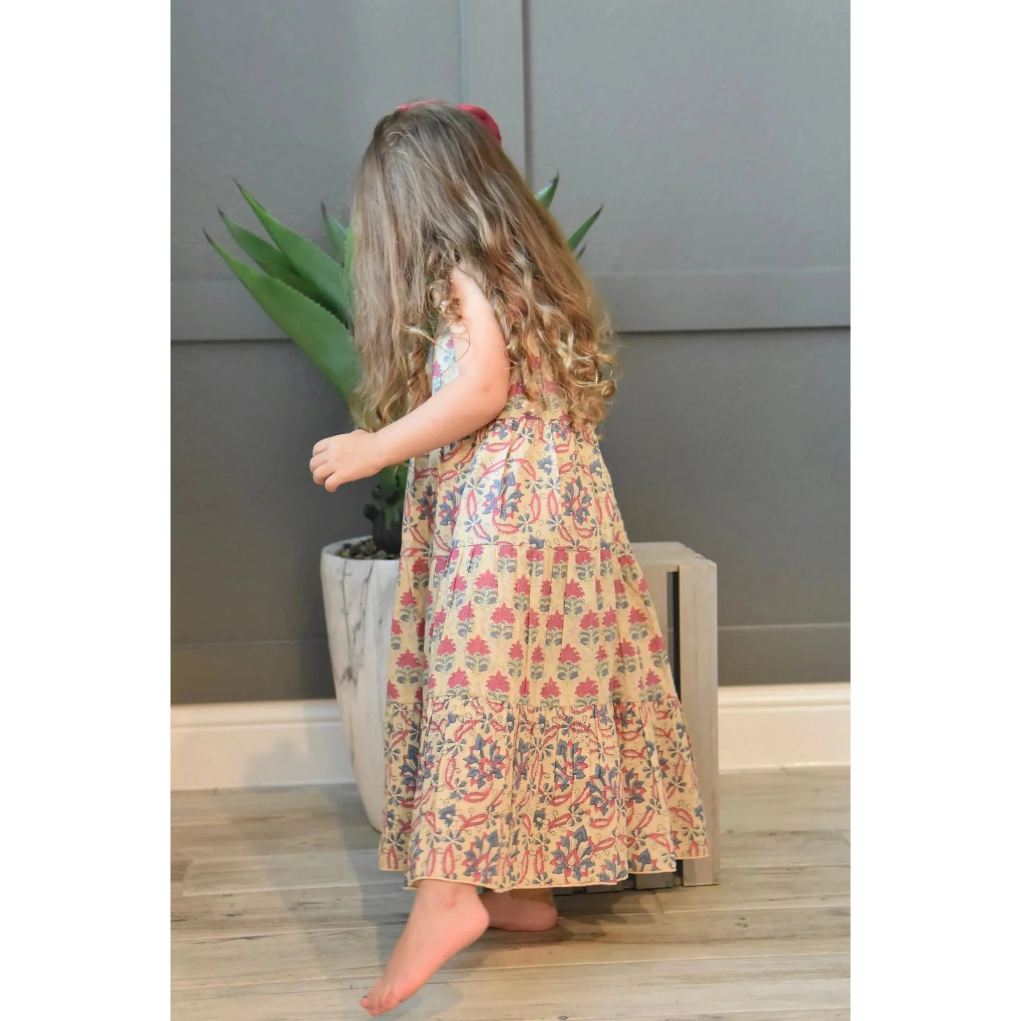 Yo Baby Tiered Printed Maxi Dress