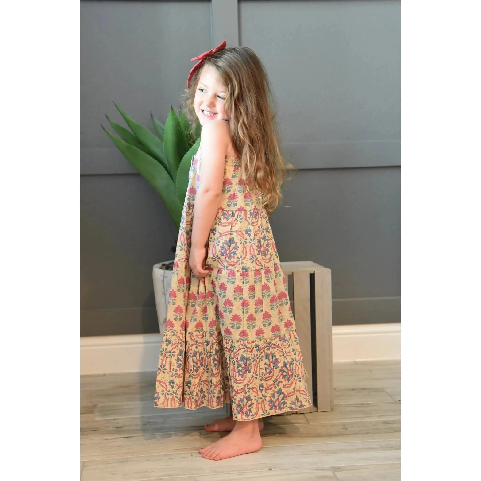 Yo Baby Tiered Printed Maxi Dress